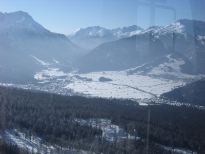 cala (prawie) dolina z kolejki na Zugspitze