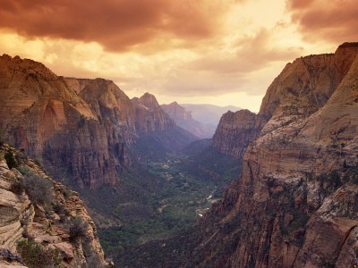 Zion Steep Valley